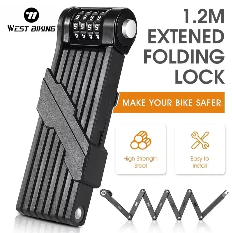 U Lock Heavy Duty - WEST BIKING-candado de cadena plegable para