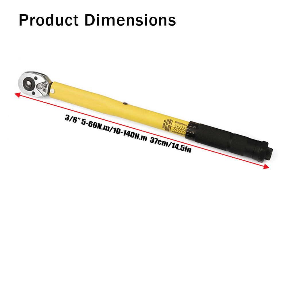 Cycling Zones - Llave Dinamométrica Bidireccional de 3/8'' con