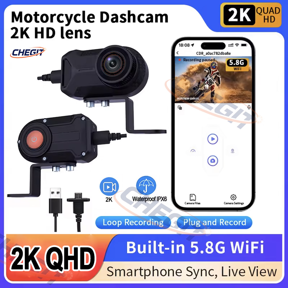 Cámara DVR para Motocicleta 2K - Cycling Loop reseña y precio