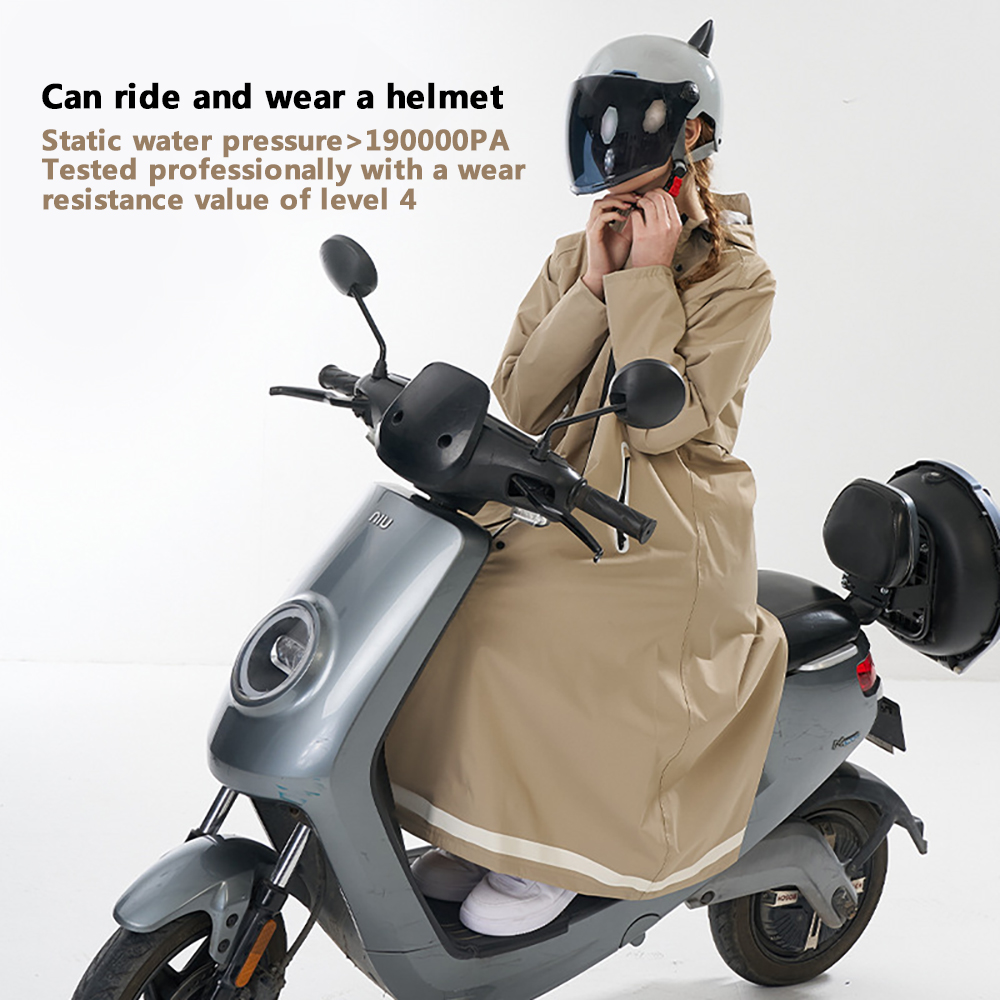 Poncho Impermeable Largo para  - Cycling Rain Jacket Commute reseña y precio