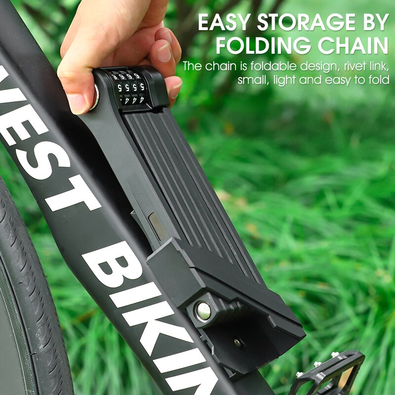 WEST BIKING-candado de cadena  - U Lock Heavy Duty reseña y precio