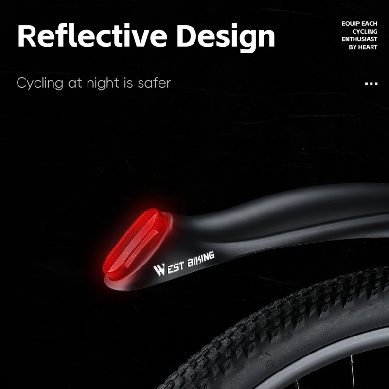 WEST BIKING-guardabarros refle - Fender Mudguard Set reseña y precio