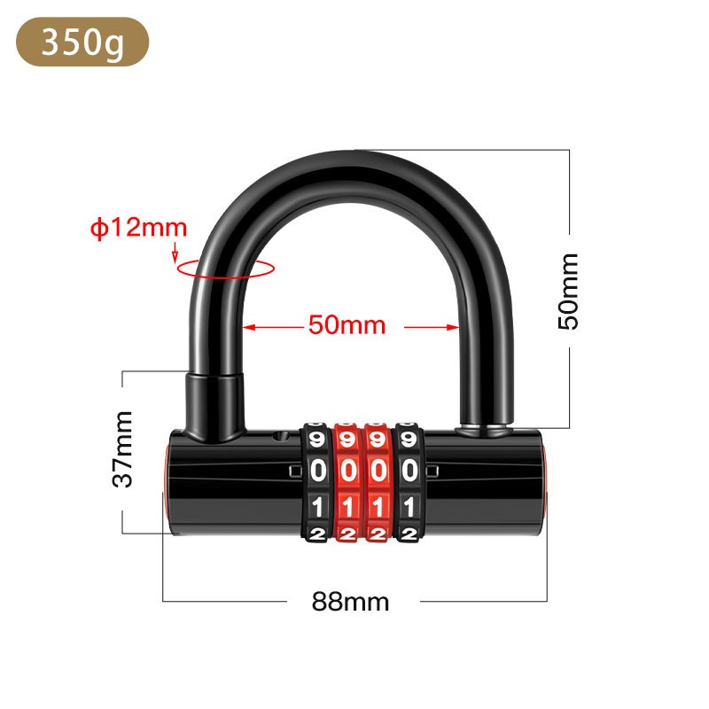 Cerradura de combinación antir - U Lock Heavy Duty reseña y precio