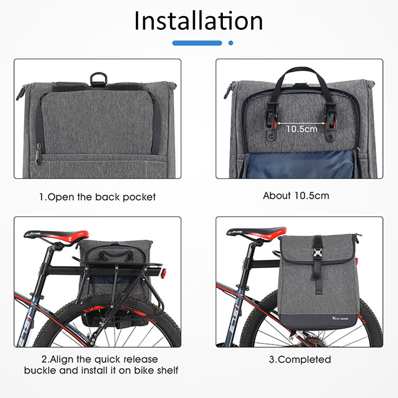 Mochila de Ciclismo WEST BIKIN - Cycling Commuter Backpack Laptop reseña y precio