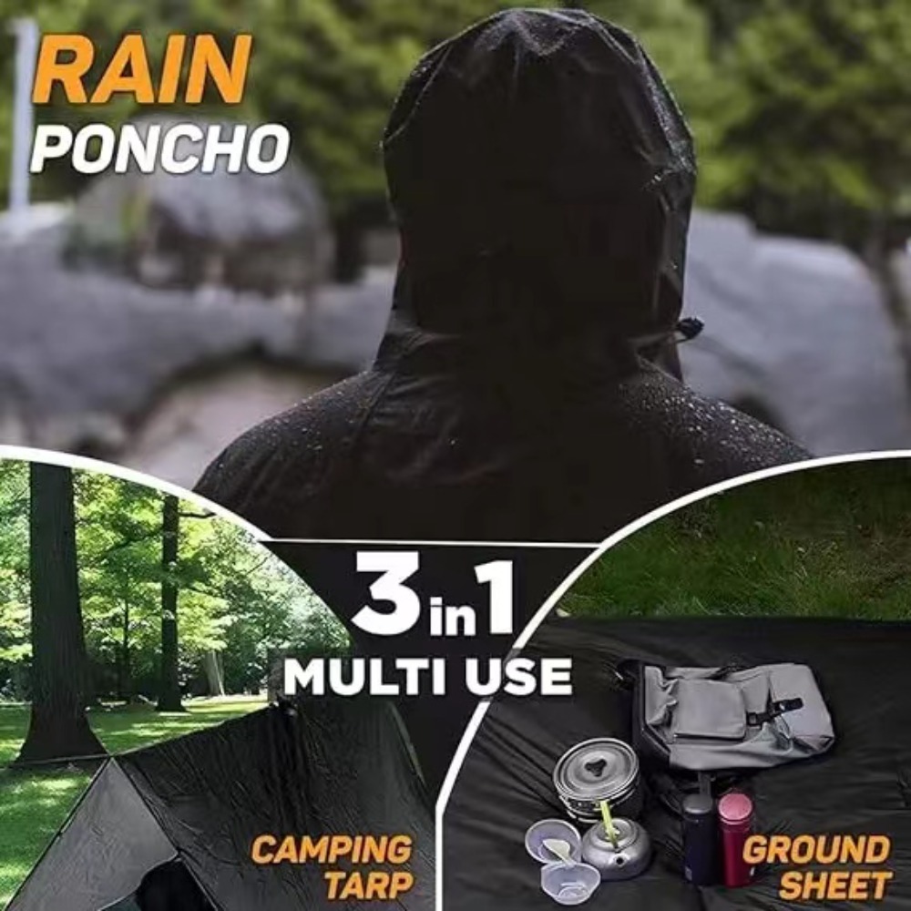 Poncho de lluvia impermeable l - Cycling Rain Jacket Commute reseña y precio