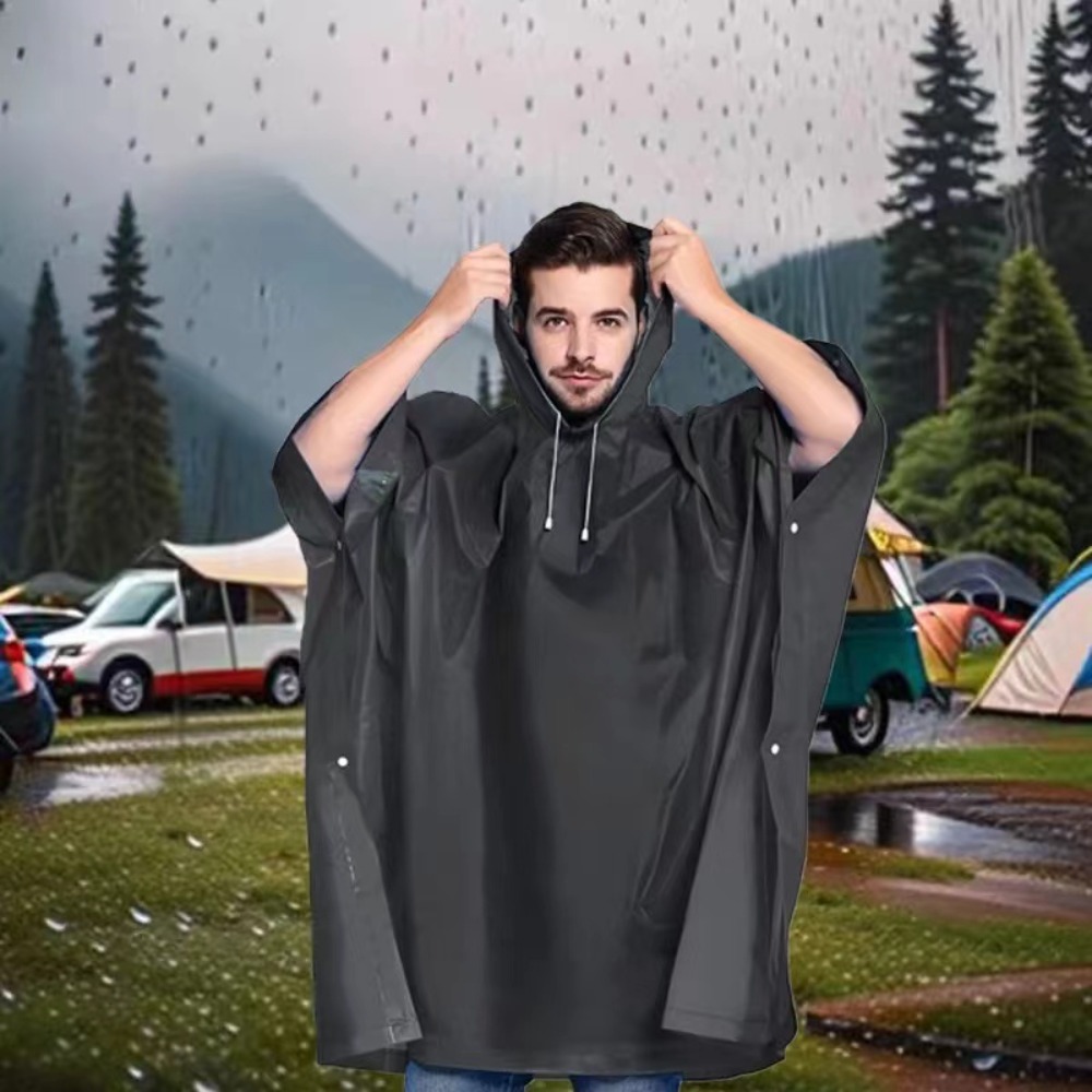 Poncho de lluvia impermeable l - Cycling Rain Jacket Commute reseña y precio